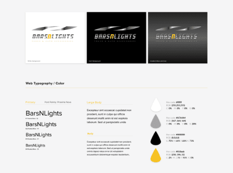Brand guidelines sample 3