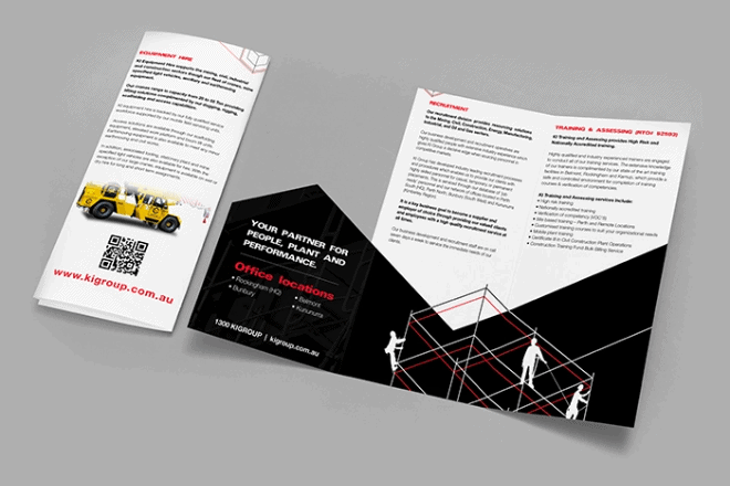 KI Group graphic design work