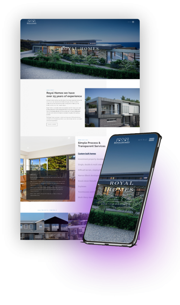 Royal Homes Australia website preview
