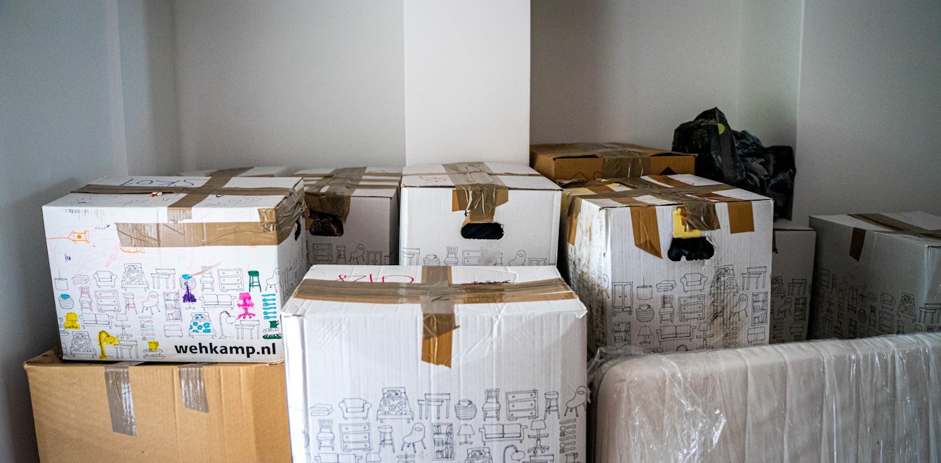Moving boxes on a table - The Moving Man SEO case study